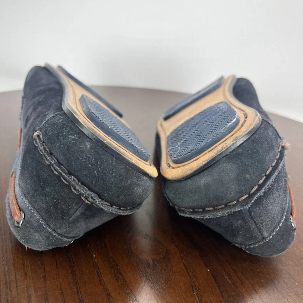 Ted Baker Muddi Loafer Shoes Men's 9 Black‎ Suede Moc Toe Boat Slip On FD05718